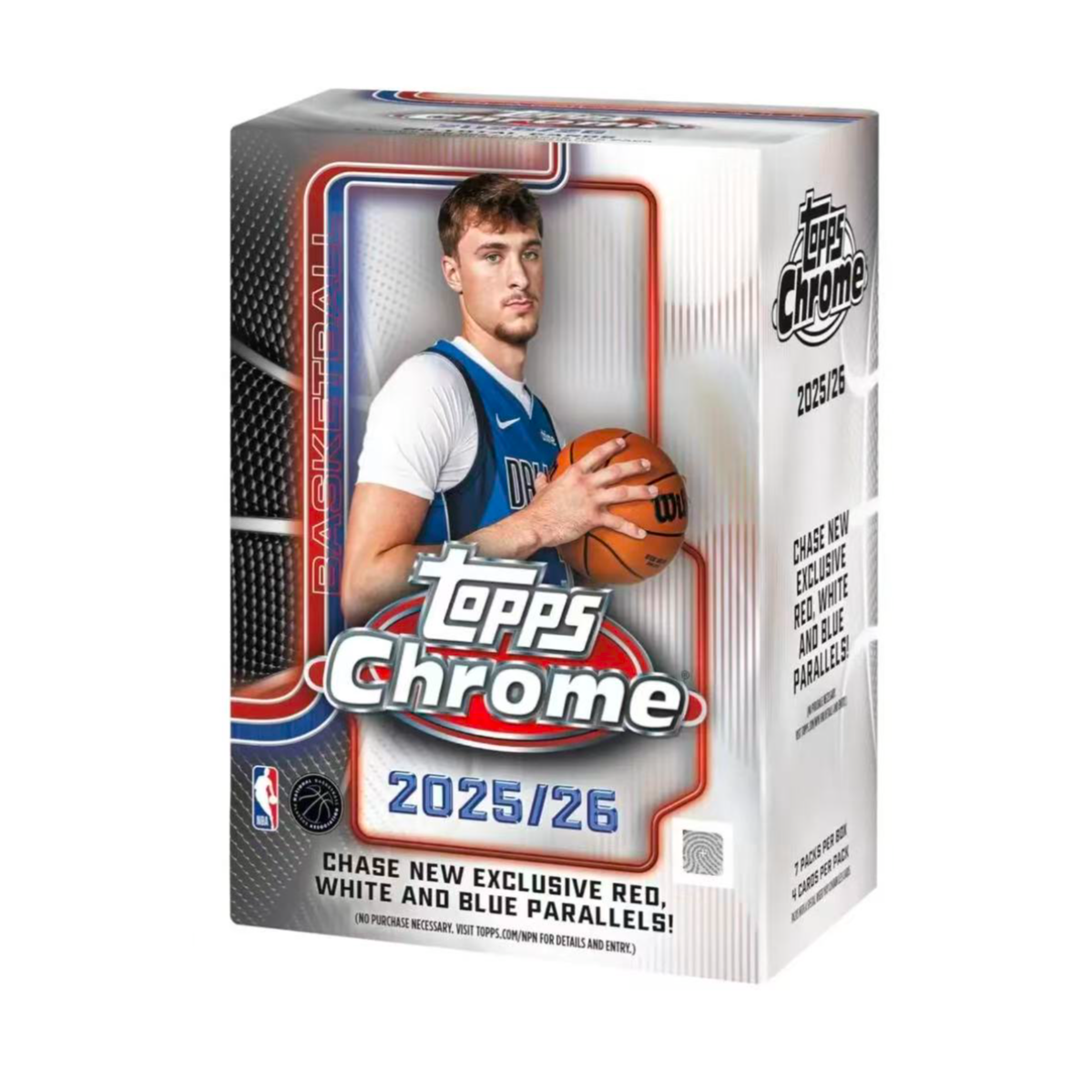 Topps chrome value 篮球球星卡手雷收藏卡盲盒带拆