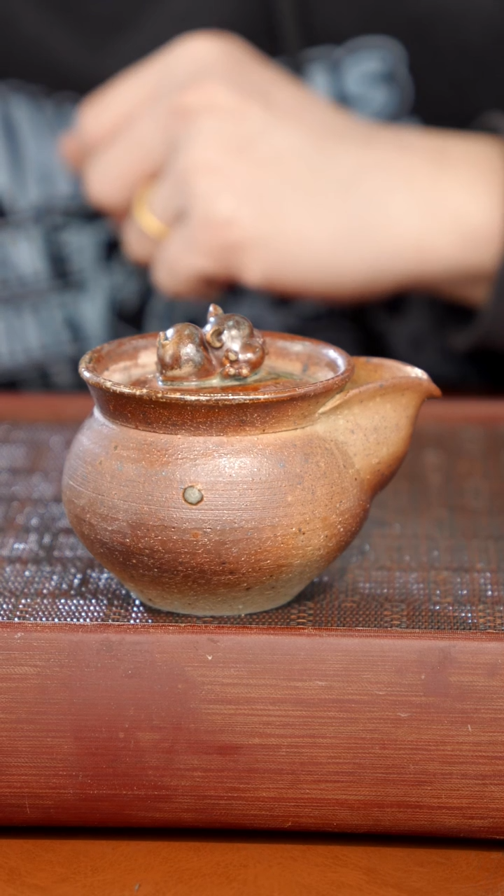 陶瓷奢瓷/瑞寅柴烧茶器（宝瓶） 235瑕疵