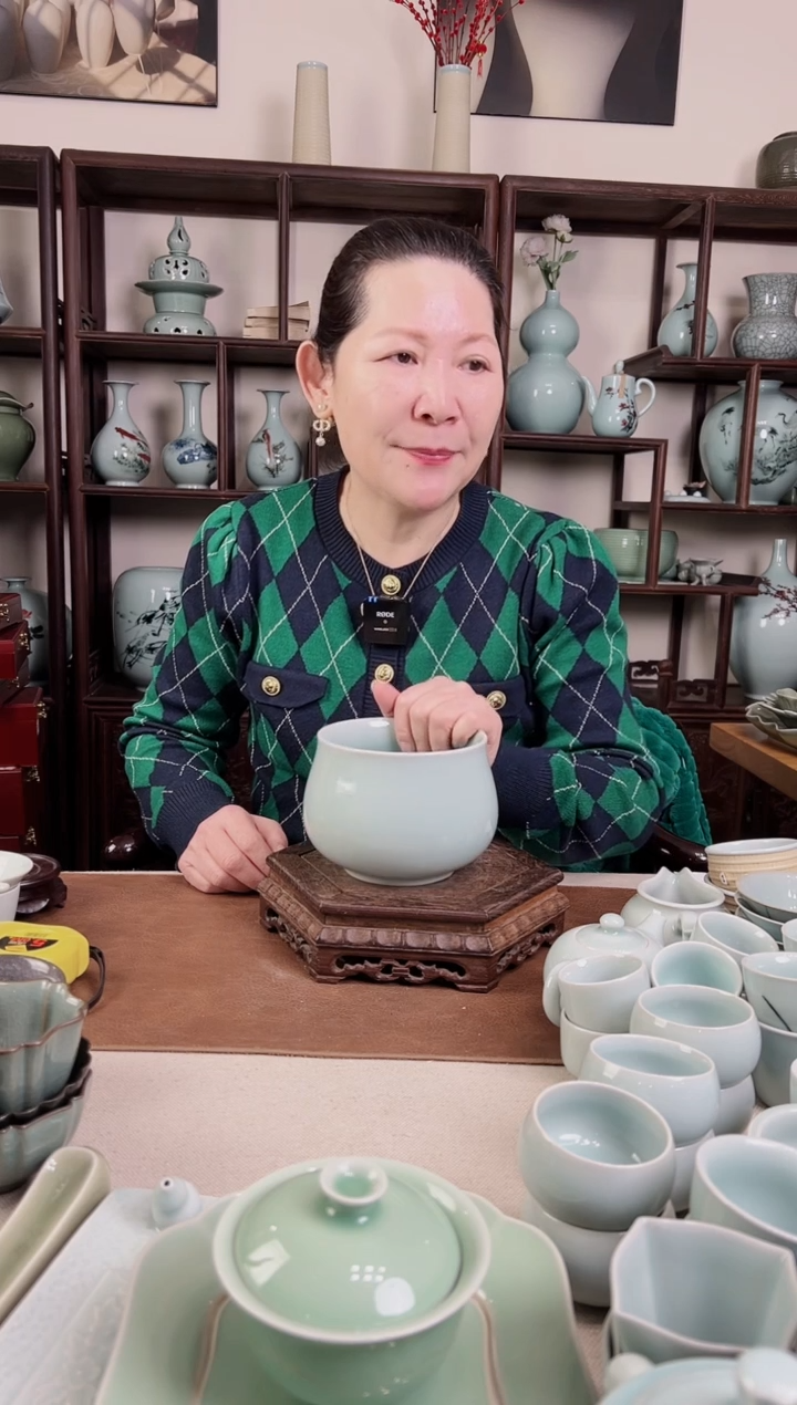 【闪购商品】杯龙泉青瓷 粉青 钵