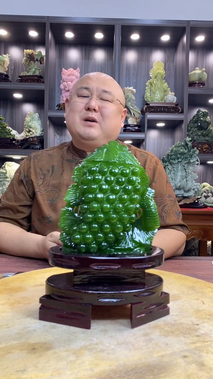 玉静* 玉岫岩料手工雕刻摆件居家装饰送礼一物一图