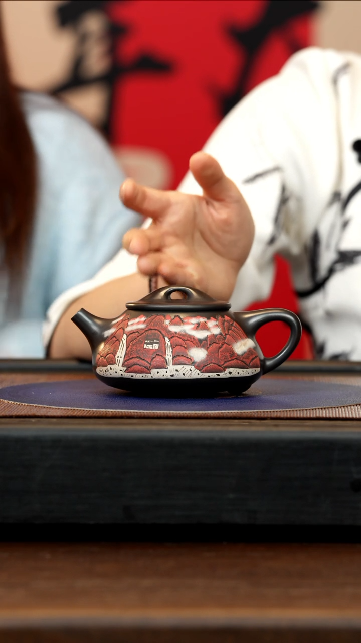 【闪购商品】紫砂茶壶ZLH 石黄 石瓢 300cc