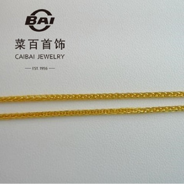 CBAI/菜百sjjy足金项链