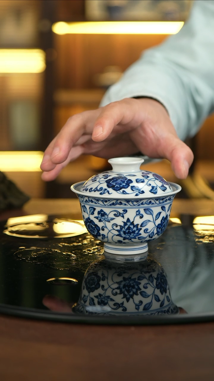 景德镇手工手绘杯  