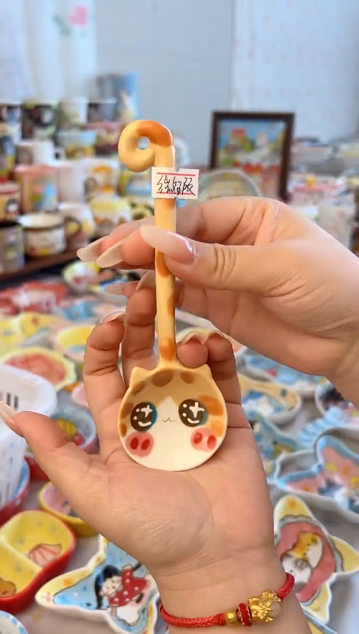 摆件陶景德镇陶瓷手绘微瑕