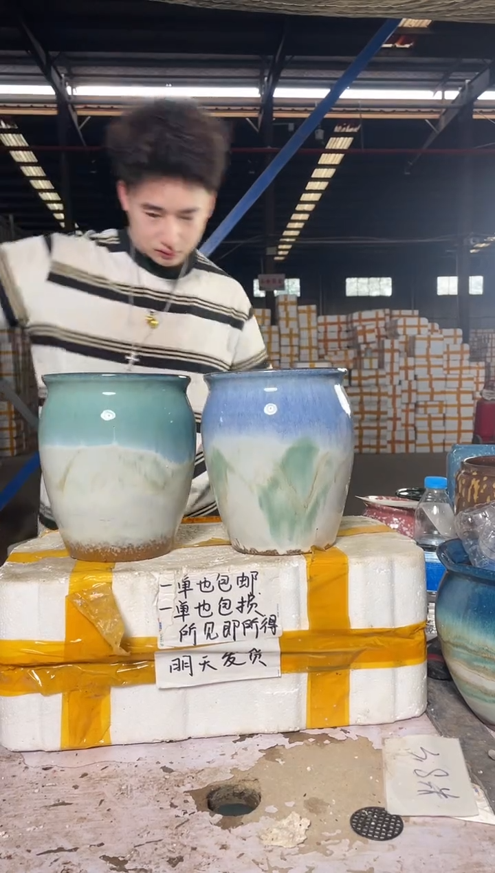 紫砂花盆宜兴紫砂粗陶花盆花盆17/20