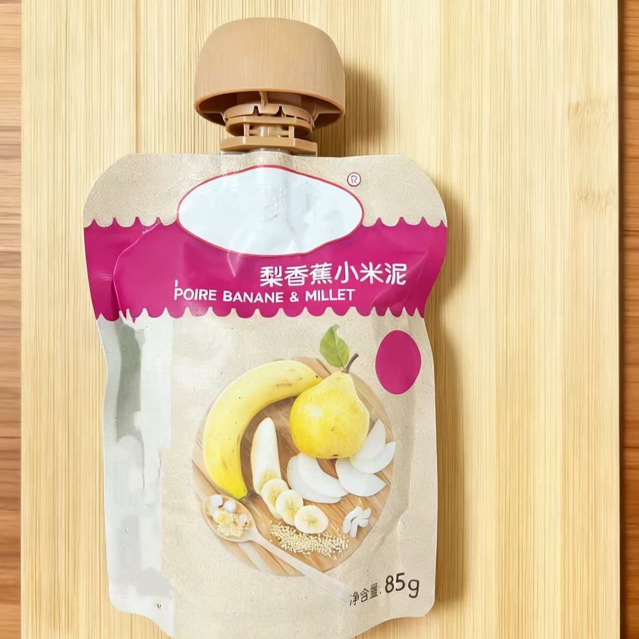 【保质期至25.12.6】法国进口 香蕉小米泥85g*14袋