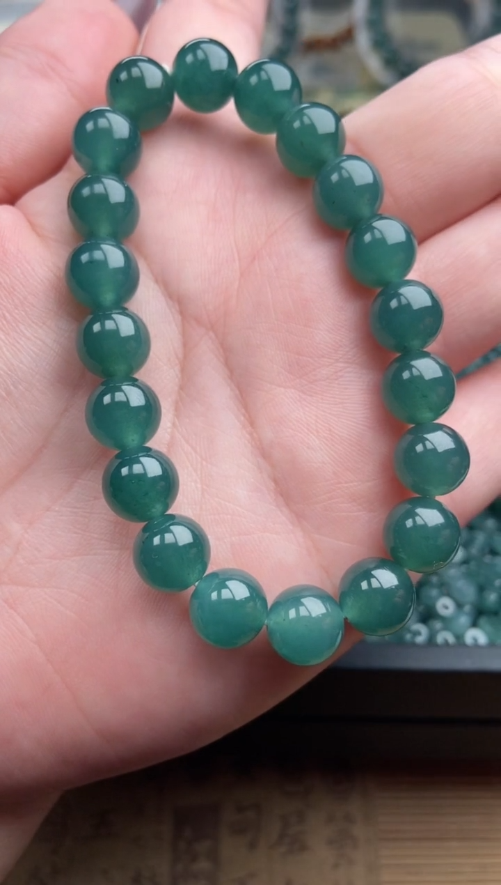 【闪购商品】翡翠手串未镶嵌多样性发货20颗卡10