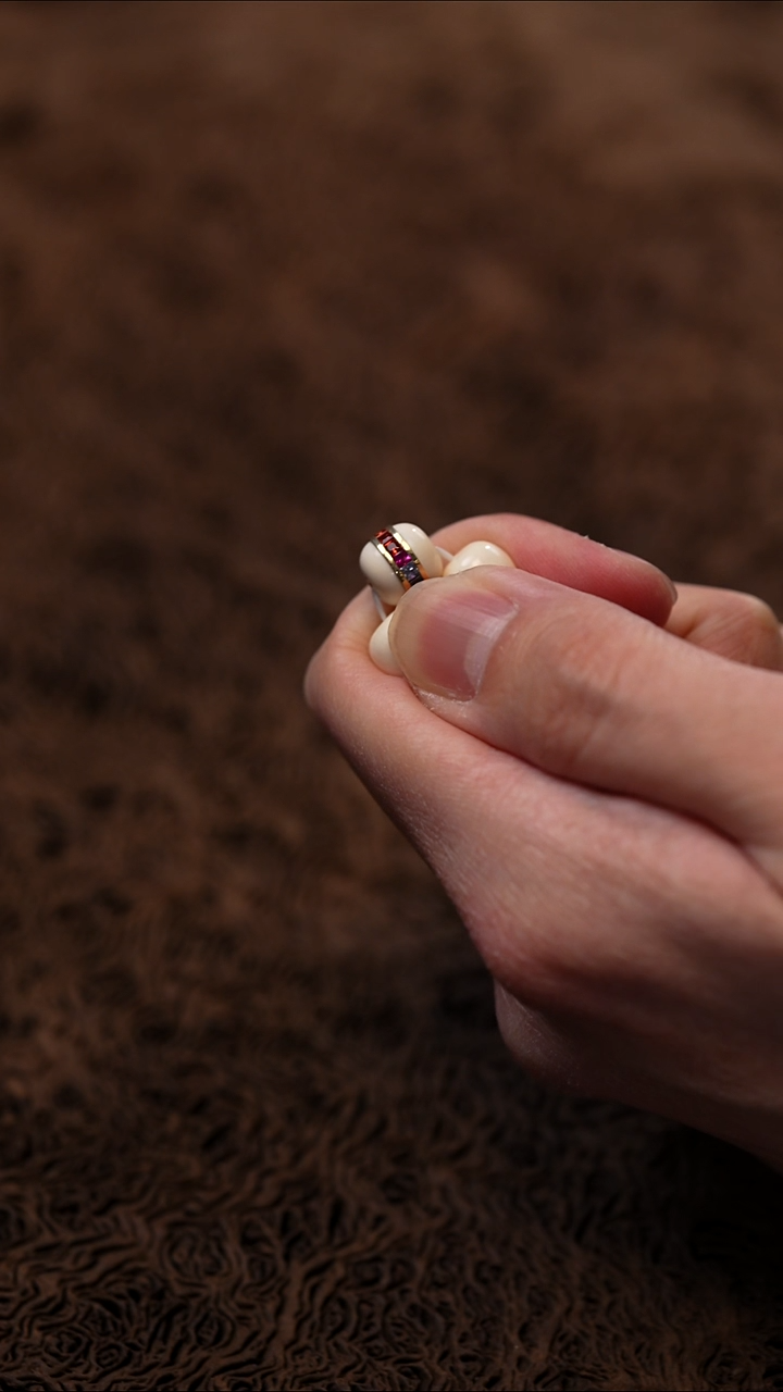 吊坠猴头核桃老*彩虹腰带9mm一颗