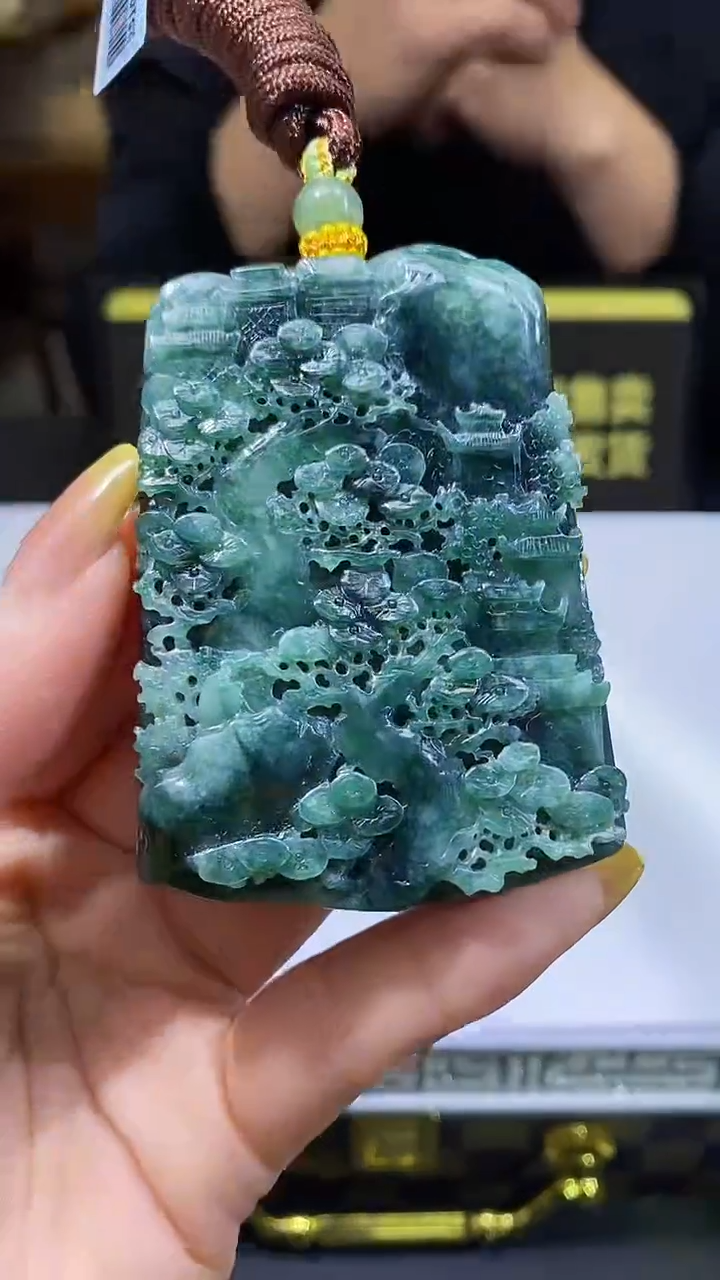 未镶嵌定制翡翠40/1229/W/山水