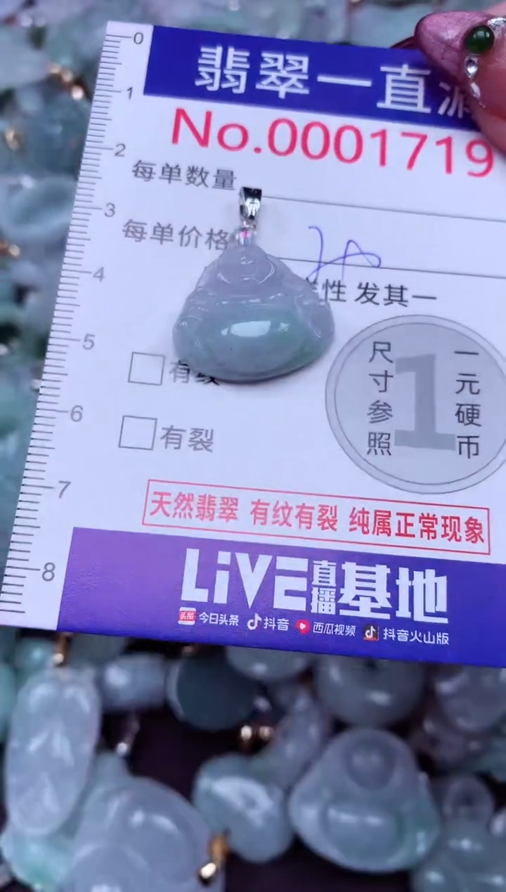 吊坠(不含链)未镶嵌翡翠1719