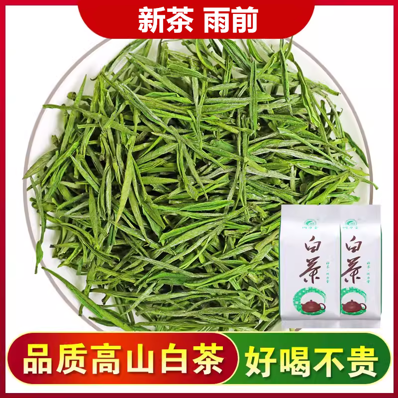何力堂白茶2025新茶春茶雨前兰花香豆香型浓香口粮松阳白茶绿茶叶