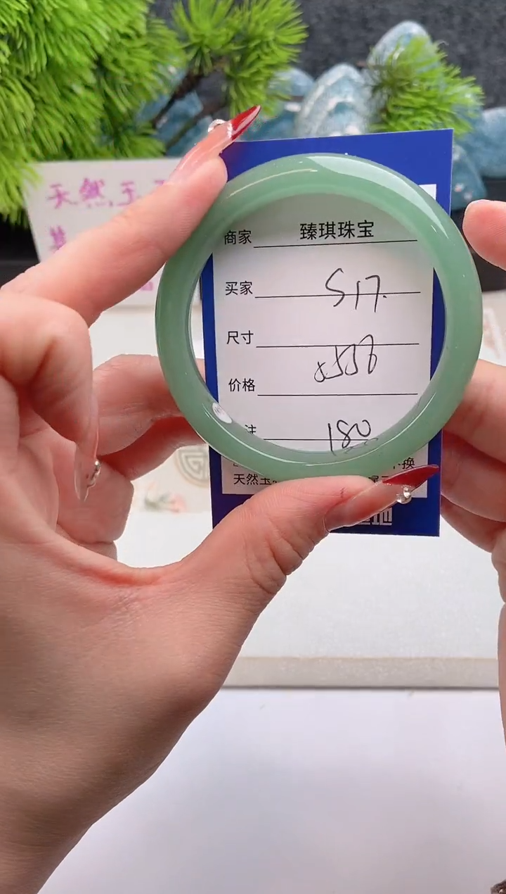 【闪购商品】石英质玉手镯未镶嵌东陵玉微色差S17