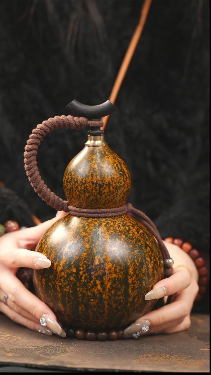 【闪购商品】XL129大漆酒葫芦不包手串及旋转底座