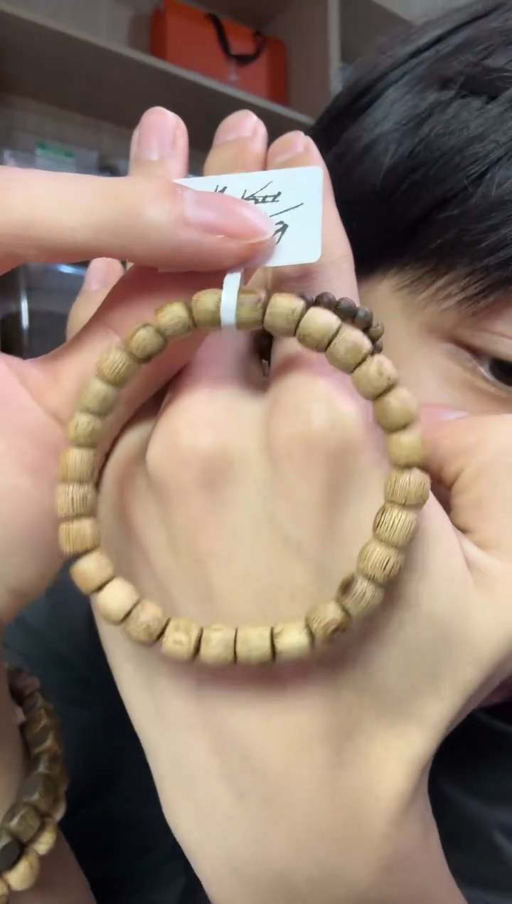 沉香手串06加里曼丹直切珠单圈 多样性发其一