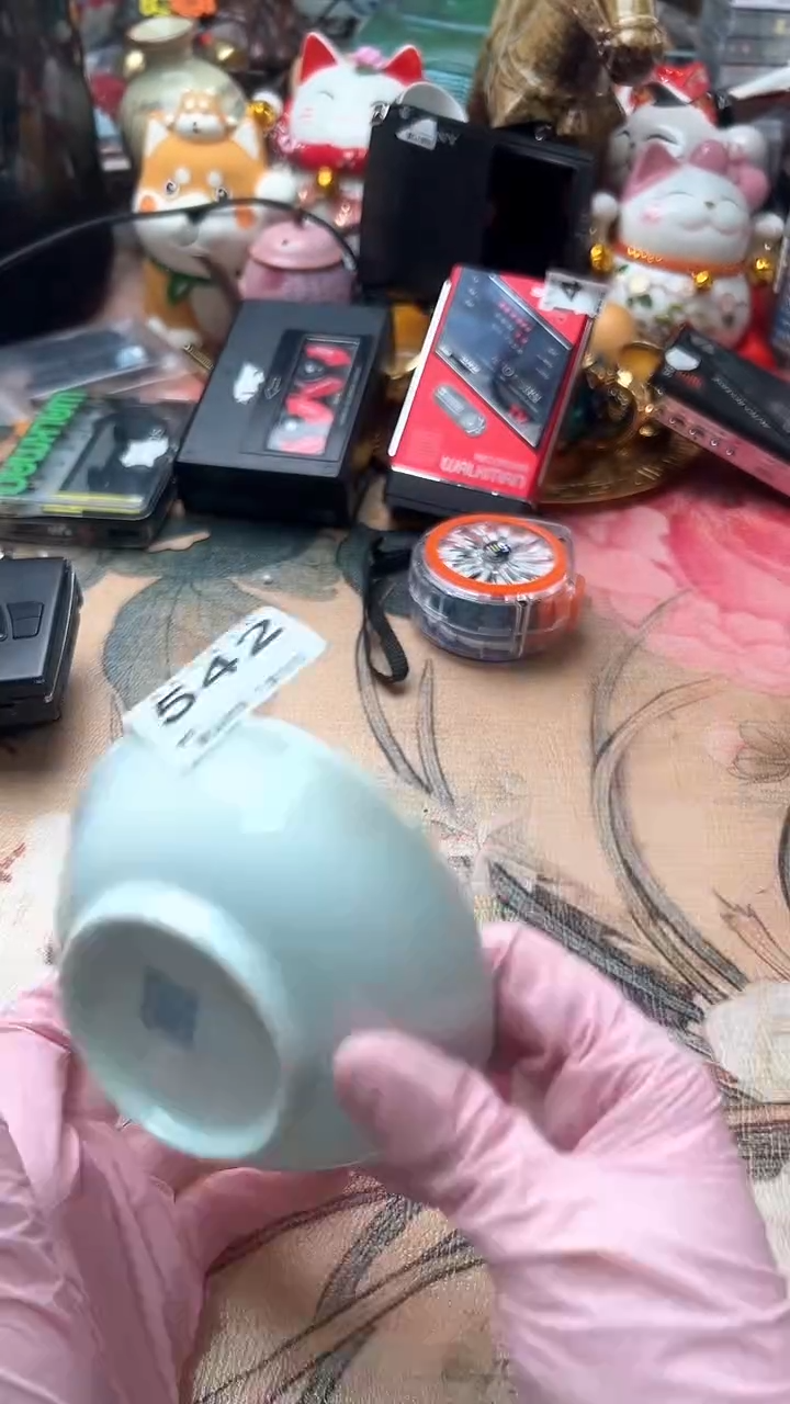 手工艺品琉璃盛*瓷器  绿色简约造型瓷器