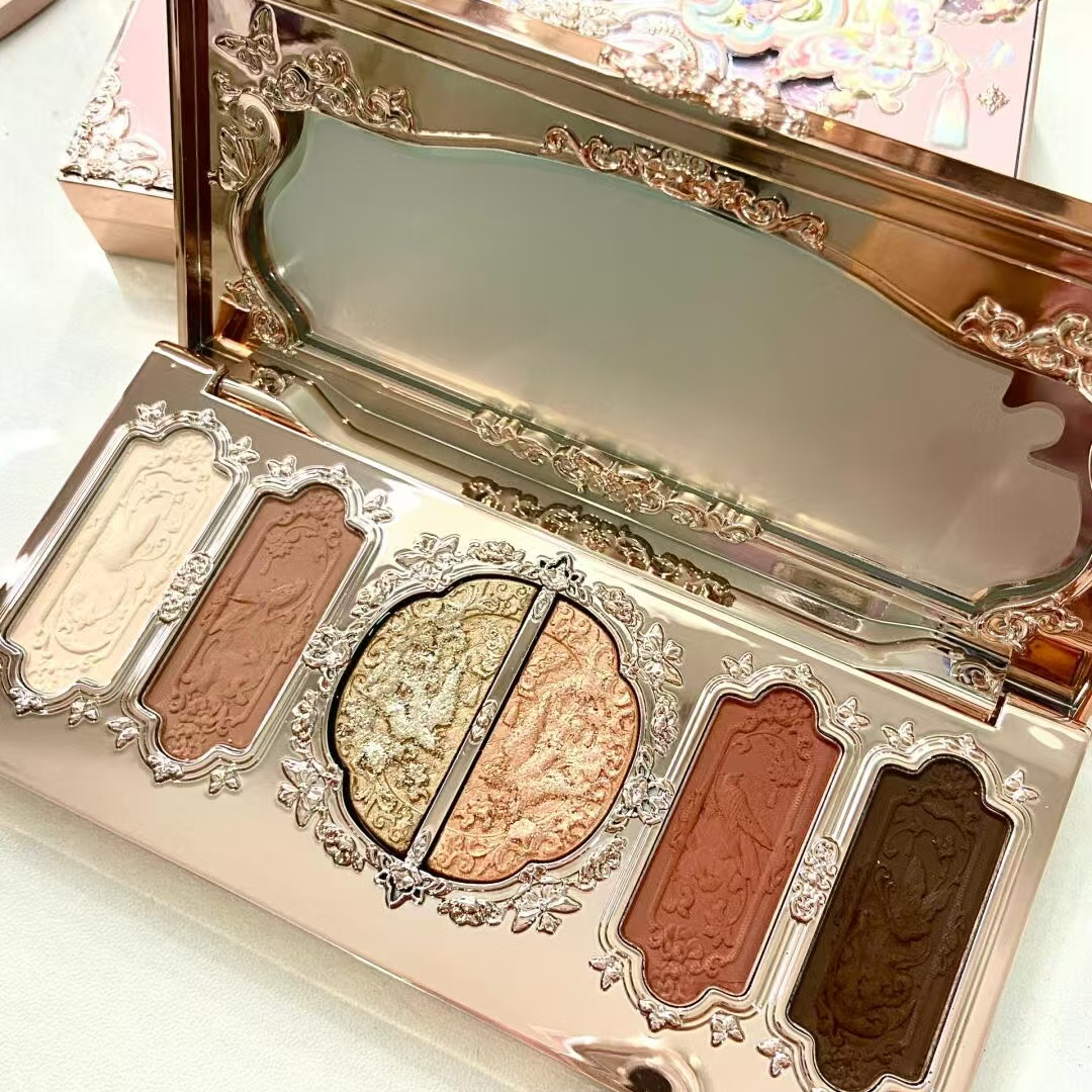 炼瓦赤陶01六色眼影盘，朱砂赤陶贵气眼妆