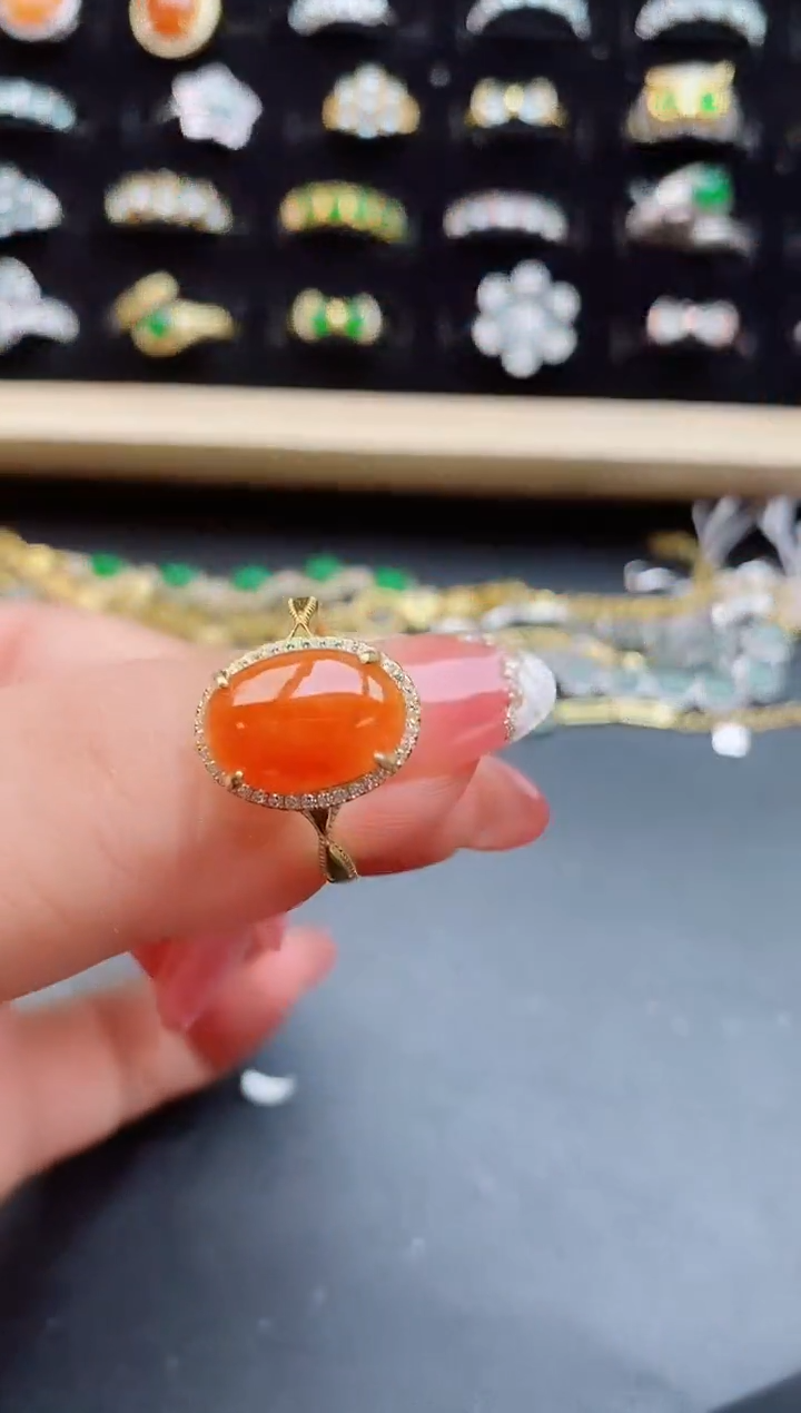 【闪购商品】翡翠戒指银S925镶嵌0585050