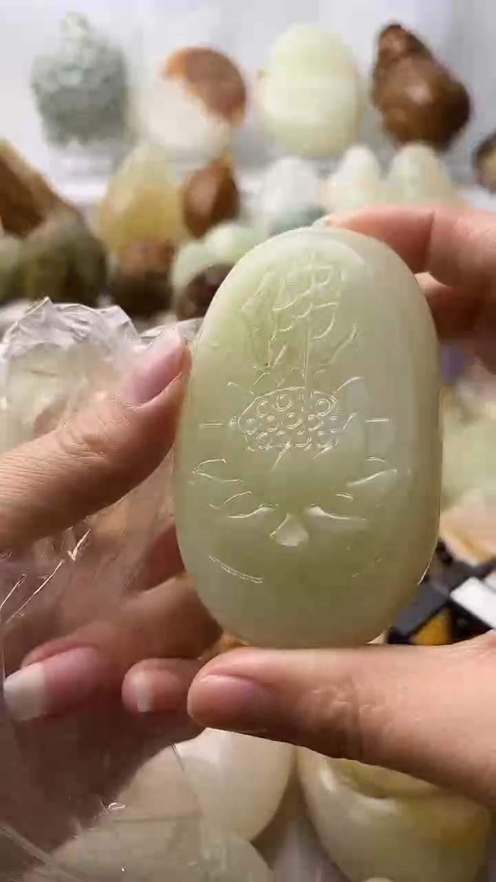 石材古青石棉纹正常不退换佛莲花