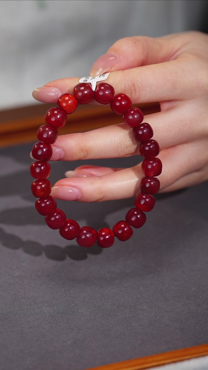 未镶嵌手串南红玛瑙原矿N59-1