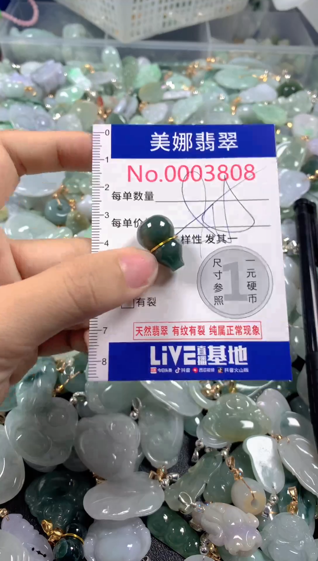 颈饰未镶嵌翡翠3808