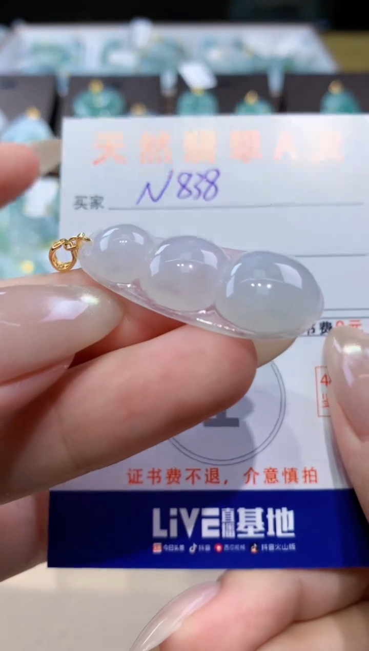 颈饰未镶嵌翡翠天然缅甸翡翠A货挂件 