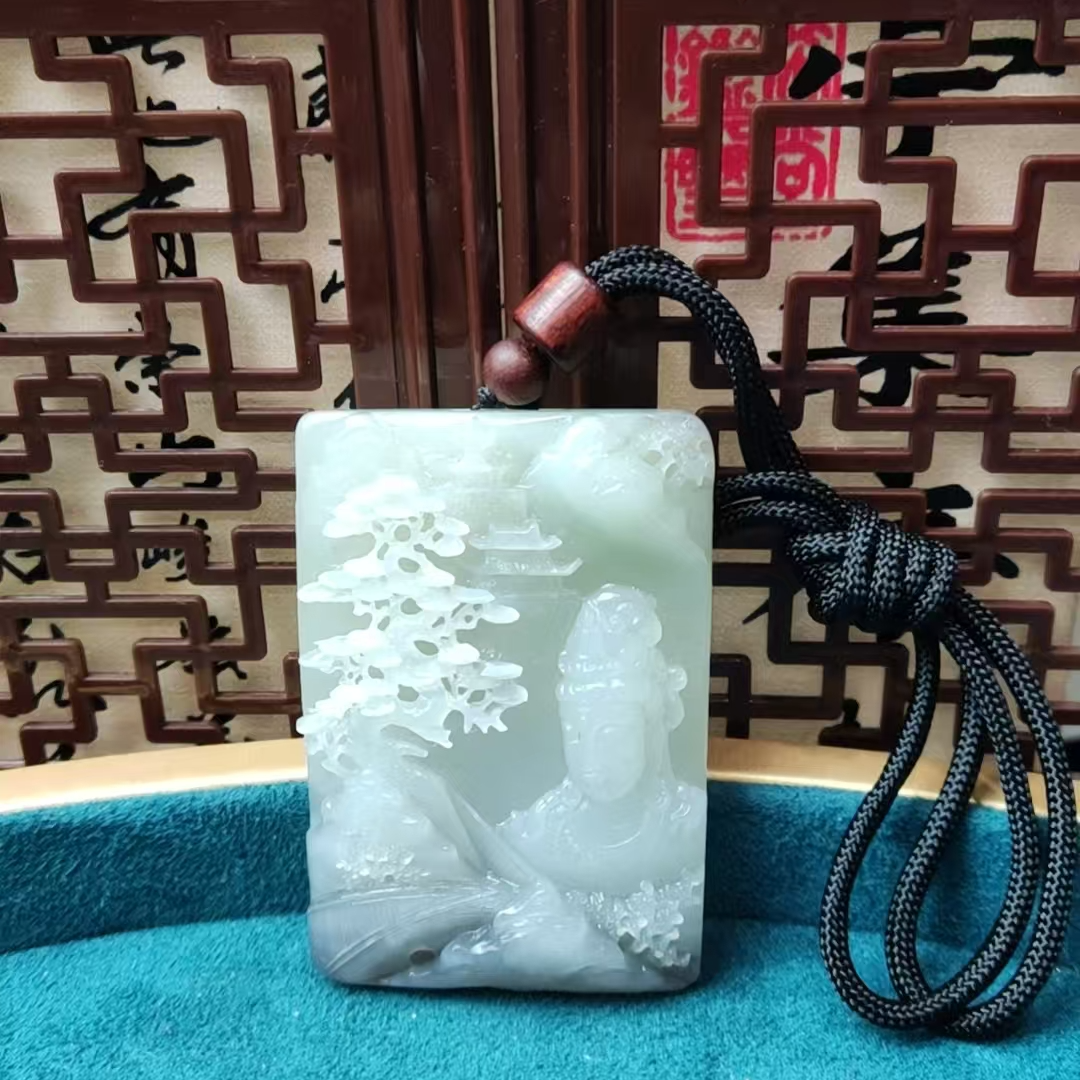 和田玉------观音吊坠1