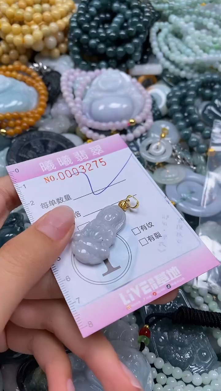翡翠未镶嵌颈饰闪购0003275