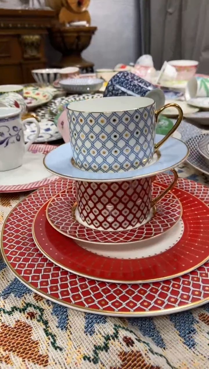 【闪购商品】瓷片陶瓷原单CC794餐具六件套