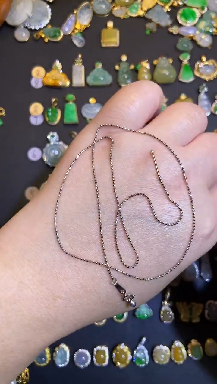 吊坠(不含链)银S925镶嵌翡翠1