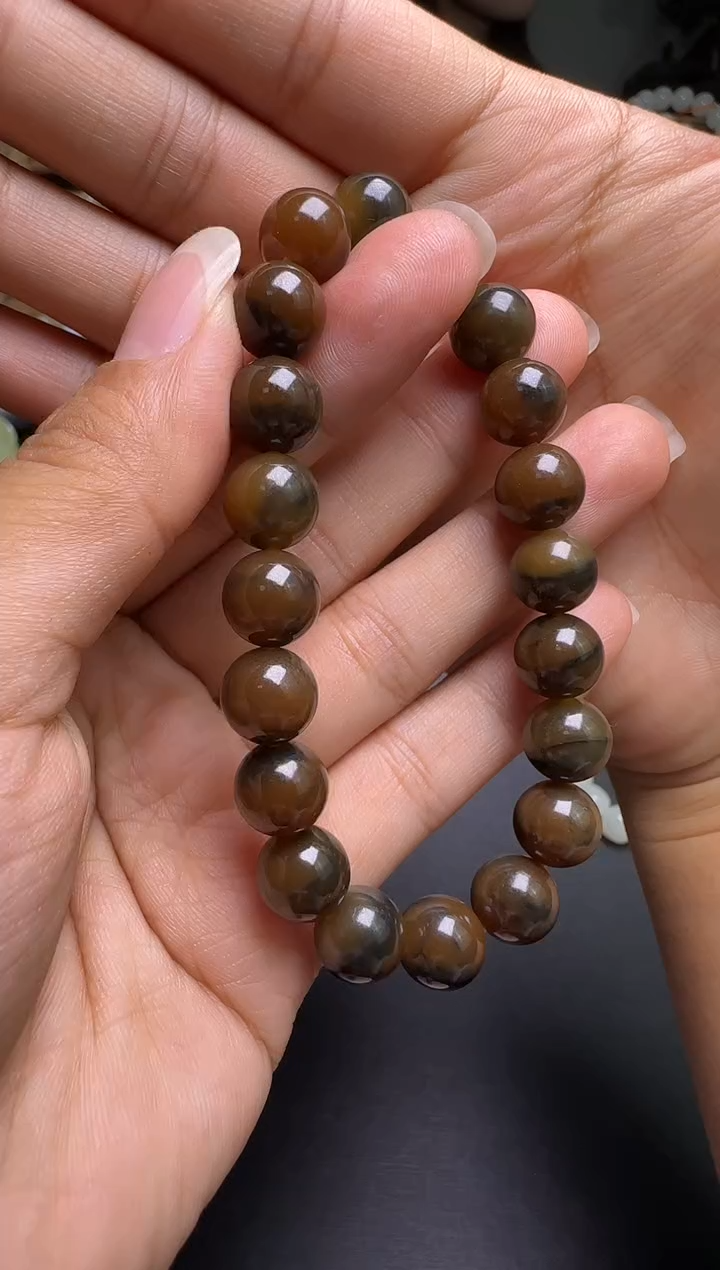 手串未镶嵌和田玉新疆和田玉若羌糖青花卡10手串