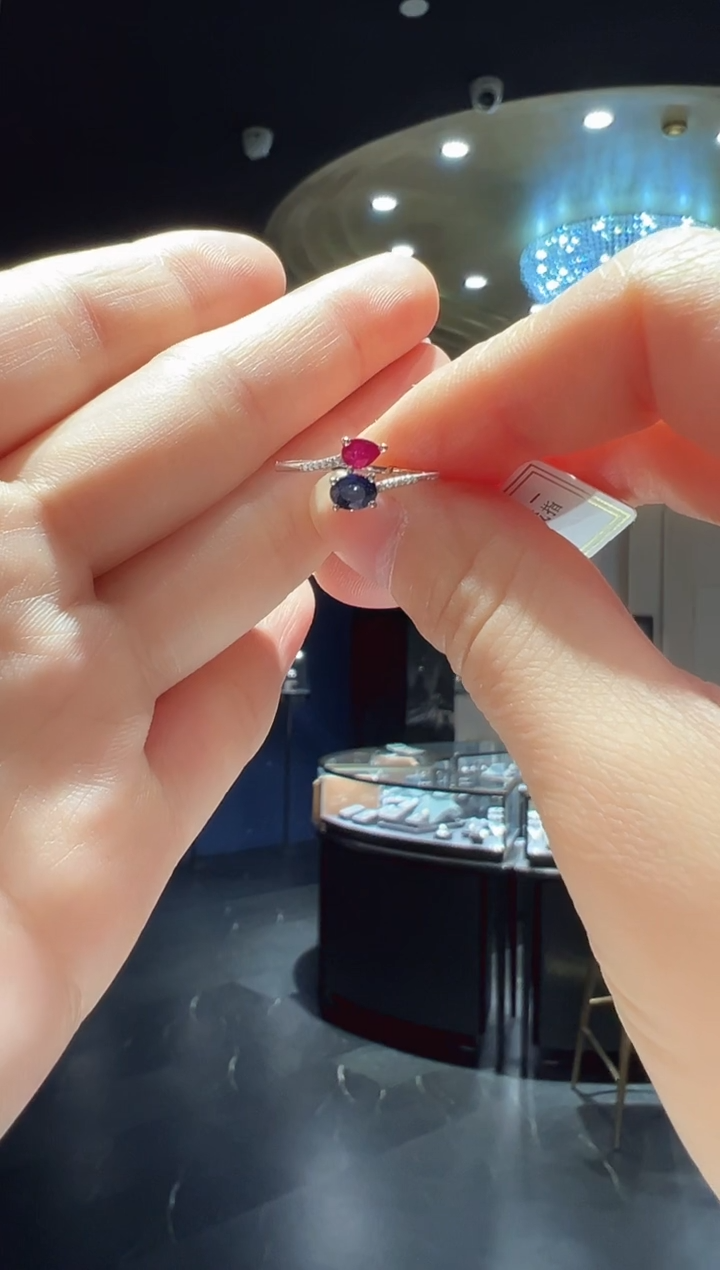 【闪购商品】红宝石戒指18K金镶嵌25】