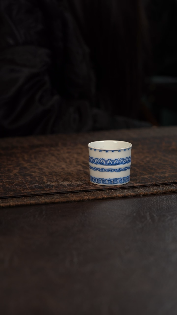 【闪购商品】杯聚澜堂点工宝相竹节杯