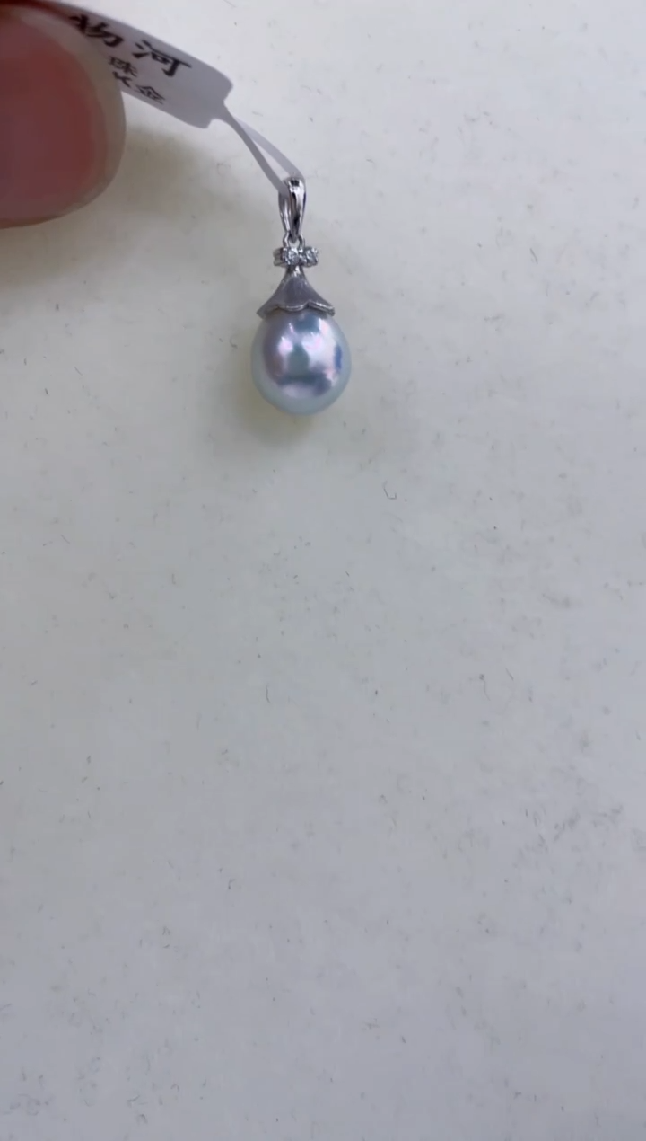 颈饰14K金镶嵌海水珍珠  