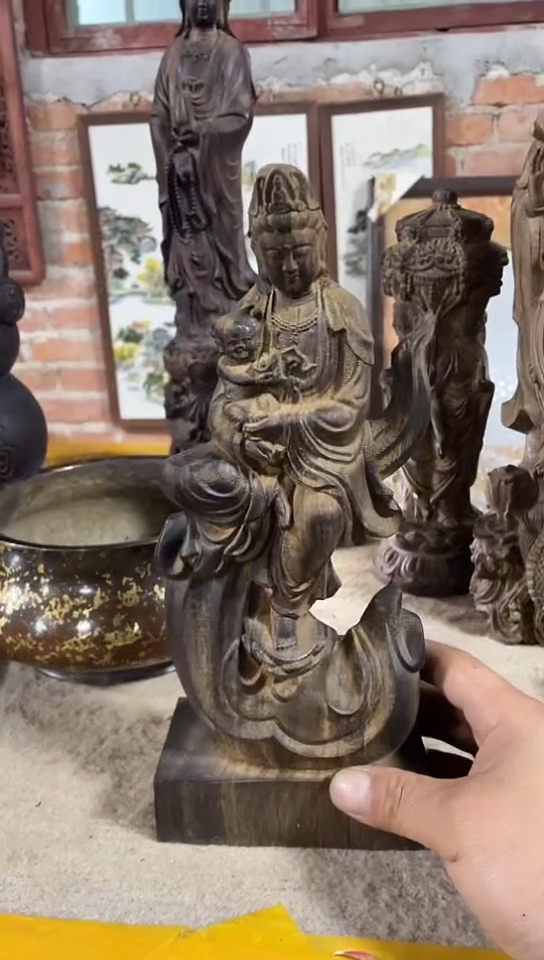 【闪购商品】木木雕潘家大院香木摆件假一赔三