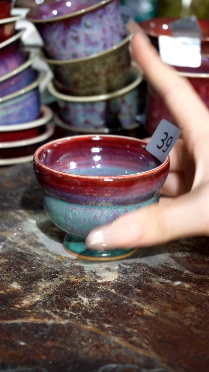 摆件精品窑变钧瓷茶器