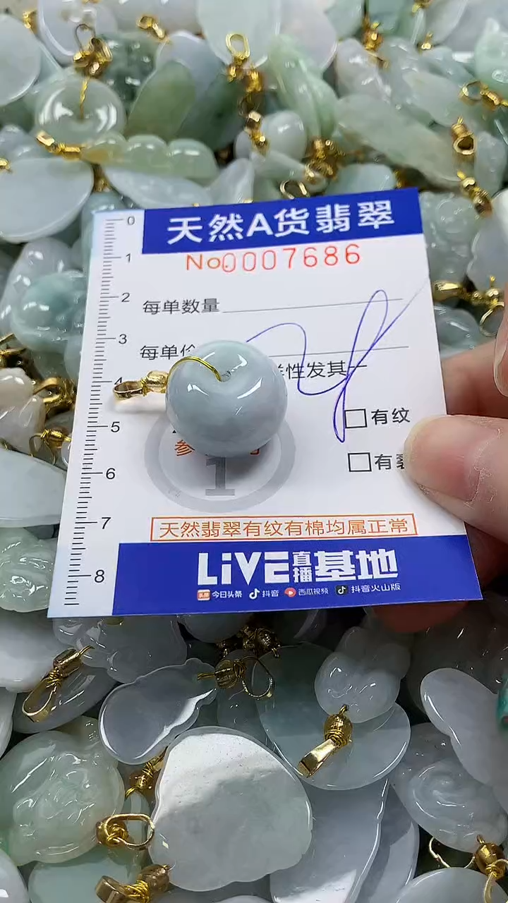 颈饰未镶嵌翡翠纯天然a货翡翠
