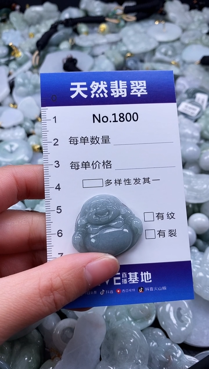 【闪购商品】翡翠颈饰未镶嵌缅甸A货翡翠1800