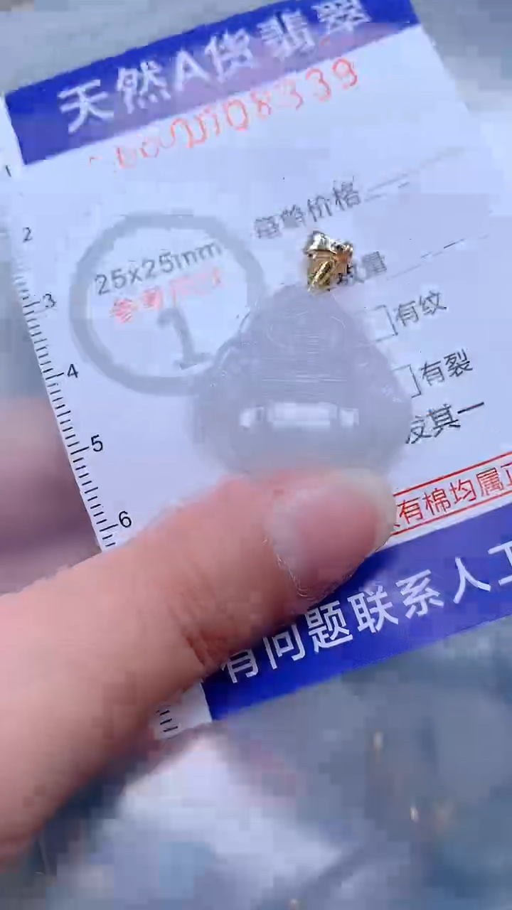 翡翠未镶嵌吊坠(不含链)1