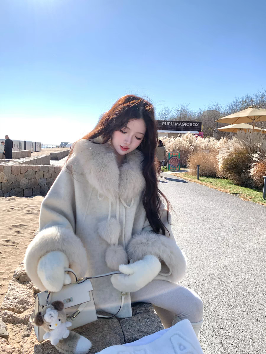 编号【050-100】冬季新款加绒加厚气质百搭优雅千金高级感法式套装