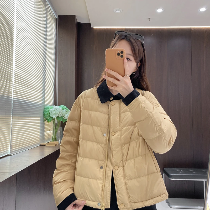 薄款翻领短款时尚冬季保暖拉链简约厚款常规秋冬棉服2676#