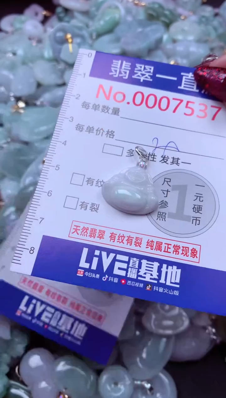 吊坠(不含链)未镶嵌翡翠7537