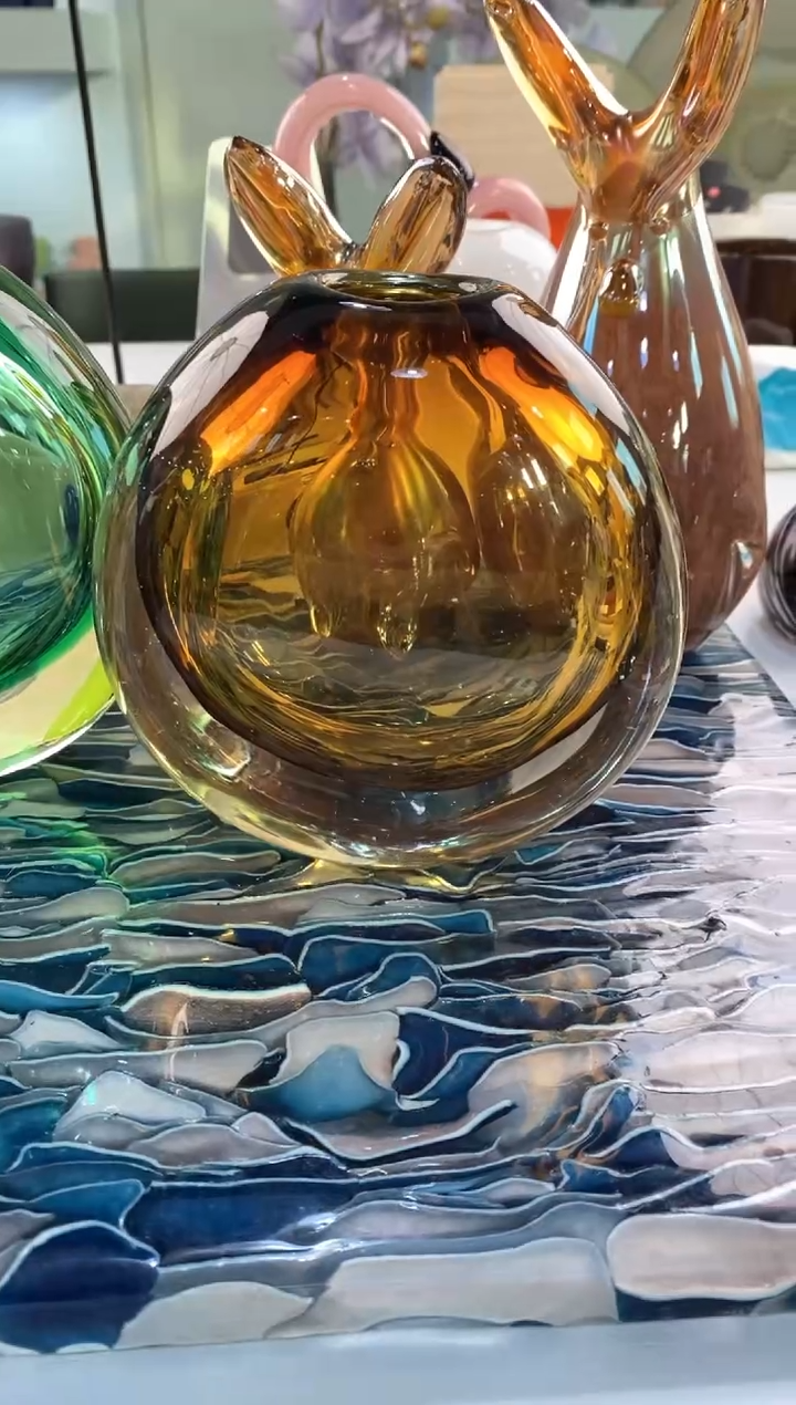 【闪购商品】琉璃慕忆家花瓶微瑕