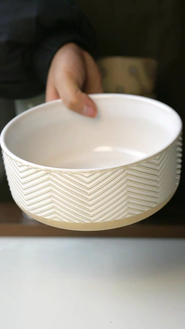 【闪购商品】陶瓷出美LC斜纹面碗@4-2@