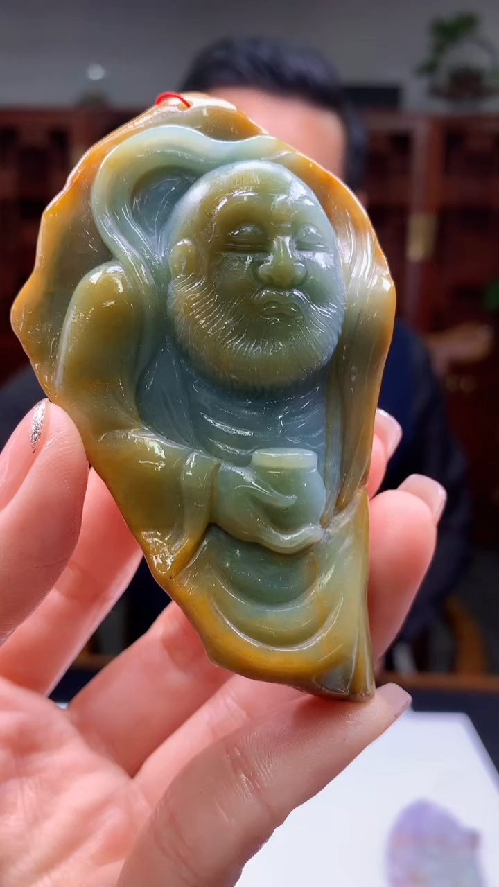 【闪购商品】定制翡翠未镶嵌1015ry-毛货挂件4