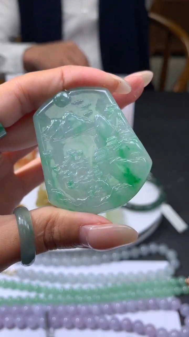 【闪购商品】定制翡翠未镶嵌不退不换CMH1件-A