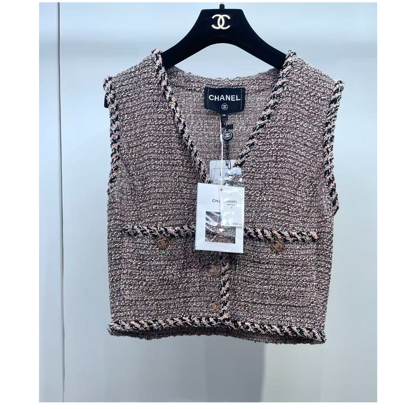 未使用 Chanel/香奈儿 双双臻选/ck80355/香奈儿马甲/38