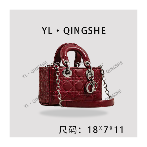 【依琳定制】女士潮流时尚经典气质手拎单肩包SK-82329-2-红色