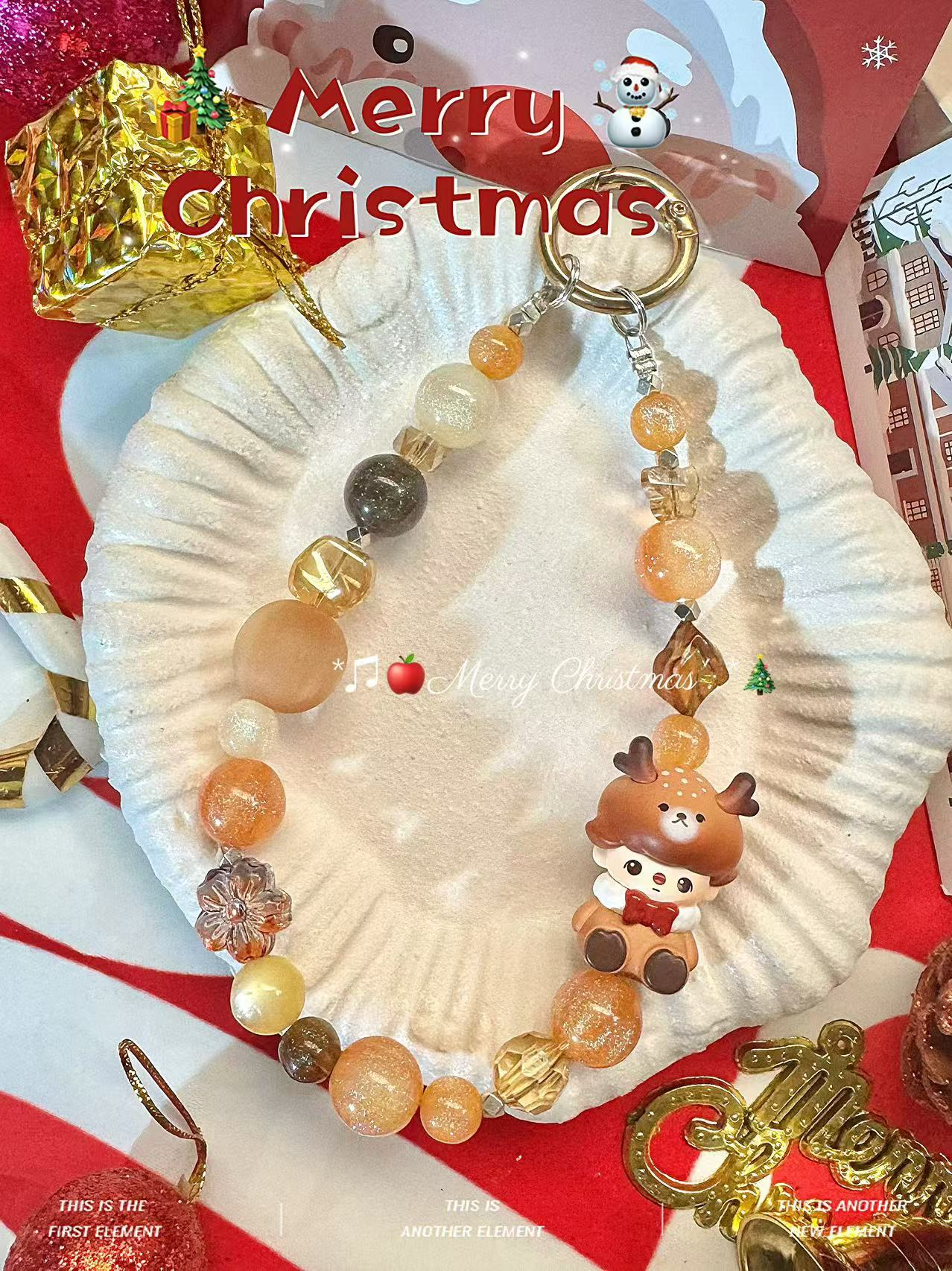 【直播代拆】火火豆家diy原创手作手机链钥匙扣包挂