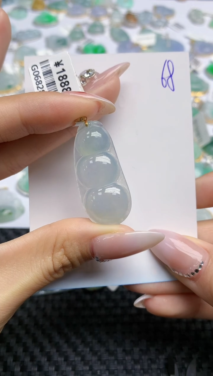 【闪购商品】翡翠颈饰18K金镶嵌 天然翡翠A货