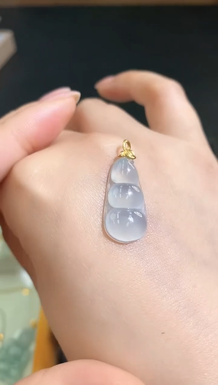 【闪购商品】翡翠颈饰18K金镶嵌0250223178